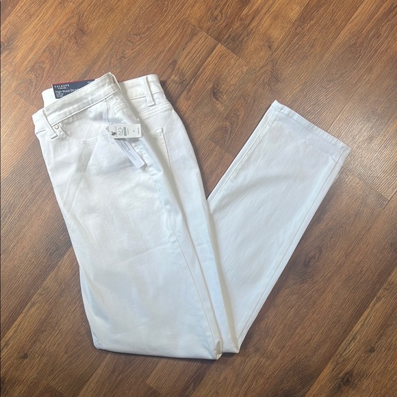 Talbots | Flawless High-Waist Straight-Leg Curvy | Women's White Jeans | 12 - Picture 3 of 16